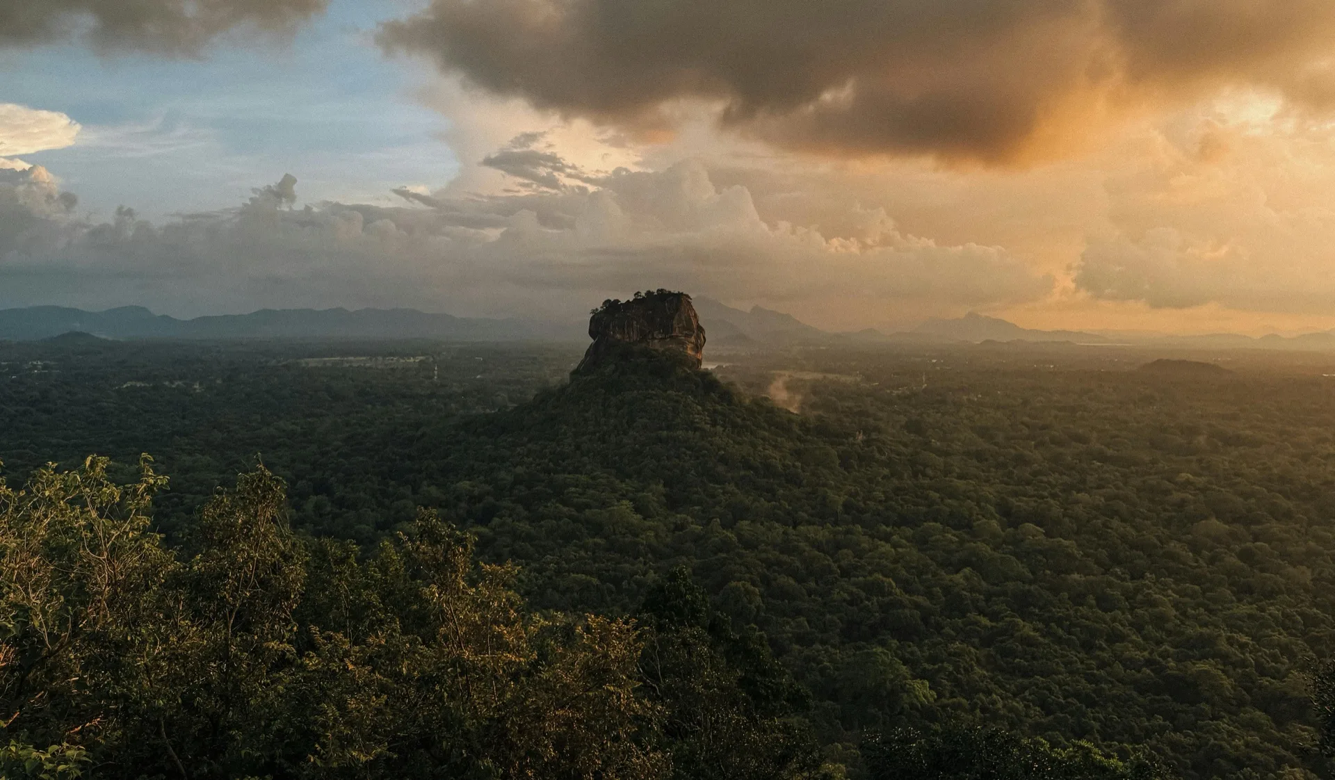 Sri Lanka tea country at dawn